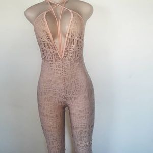 Blush Webbed Jumpsuit
